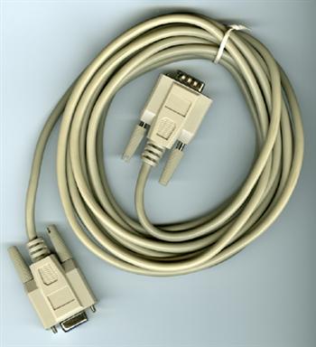 9010 - Serial cable, male DB9 to female DB9 for modem to PC, 10`